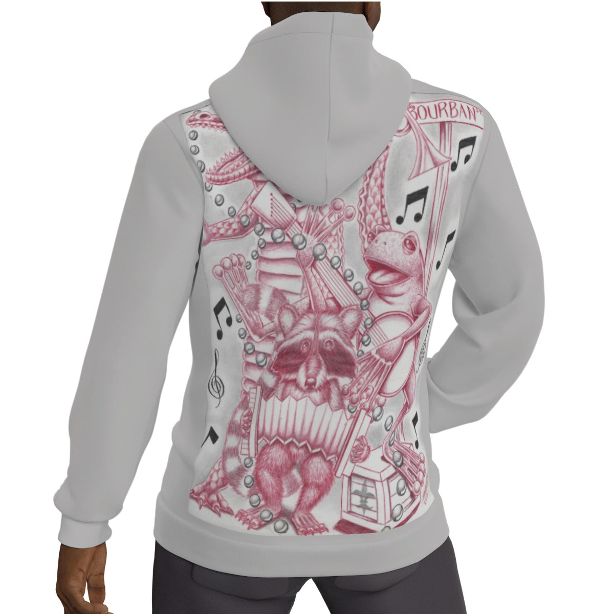 All-Over Print Pullover Hoodie (Pardi Gras)